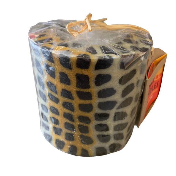 Cheetah Pillar Candle
