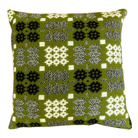 Tweli - Green Welsh Tapestry Cushion