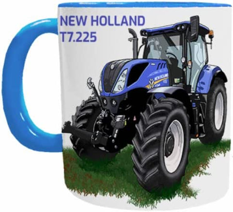 New Holland Tractor Mug - T7.225 (english)  - Mugbys