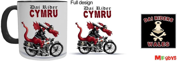 Dai Rider Cymru Motorbike Mug - Mugbys