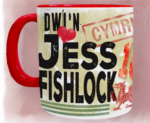 Jess Fishlock Football Welsh Mug - Mugbys