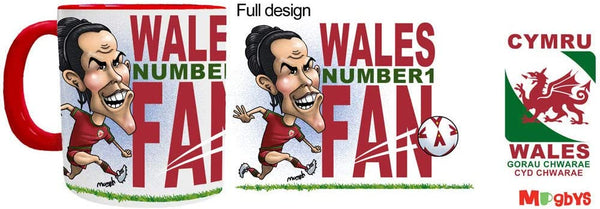 "Wales Number 1 Fan" Football Mug (english)  - Mugbys