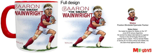 Aaron Wainwright Mug - Wales Rugby Player Mug - Mugbys
