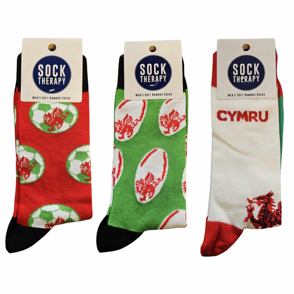 Cymru - Men's Welsh Bamboo Socks