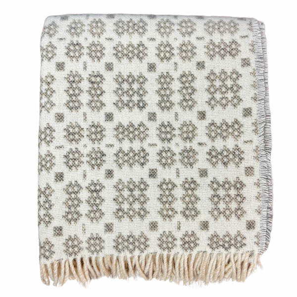 Quarry Grey Welsh Tapestry Throw - Tysul
