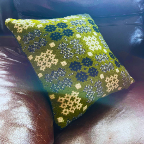 Welsh Tapestry Cushion - Green