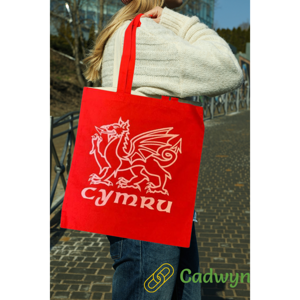 Bag Siopa Tote Cymru