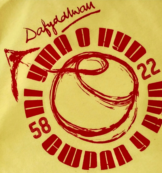 Child's T-Shirt - Dafydd Iwan, 'Ni Yma o Hyd', Cwpan y Byd '58 / '22 - Shwl Di Mwl