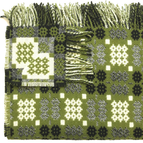 Tweli - Green Welsh Tapestry Throw