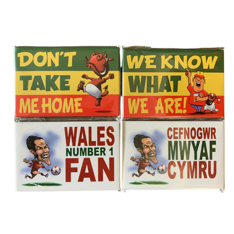 Welsh football Magnets - Pack of 4 Magnets