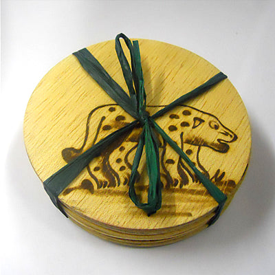Pack of 4 Leopard Coasters