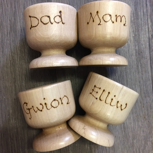 Set of 4 Personalised Egg Cups - 304