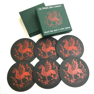 Set of 6 Dragon Coasters
