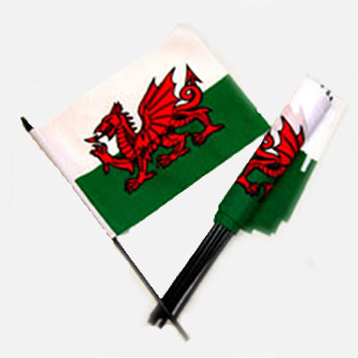 Small Wales hand Flags (Pack of 12) - 317 - Welsh Flags