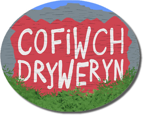 3 Sticer Car 'Cofiwch Dryweryn'