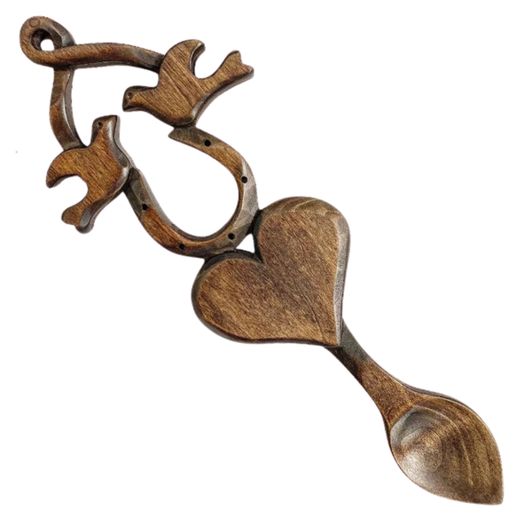 Lovebirds Lovespoon - 028
