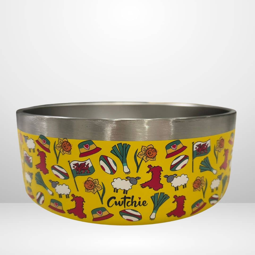 Powlen Bwyd Anifail Anwes - Maint Mawr