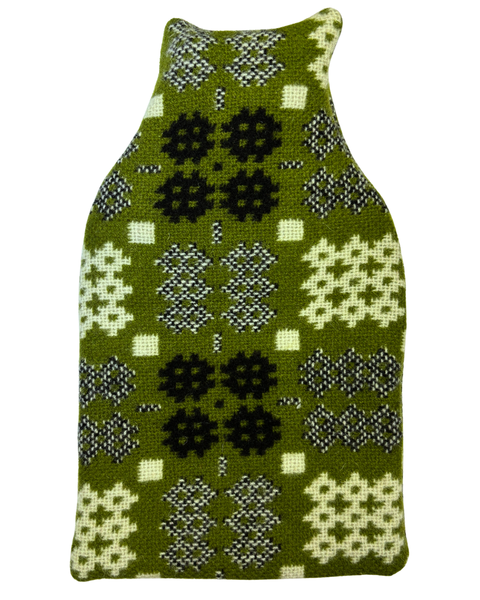 Welsh Tapestry Hot Water Bottle Cover - Green