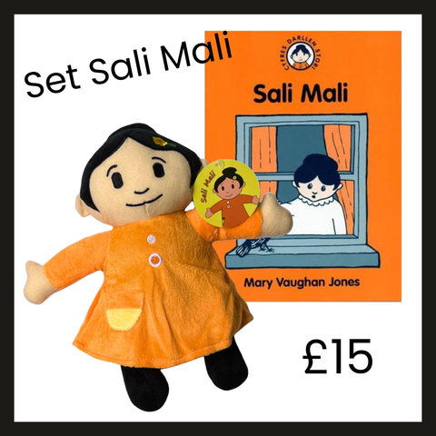 Set Tegan Meddal a Llyfr Sali Mali