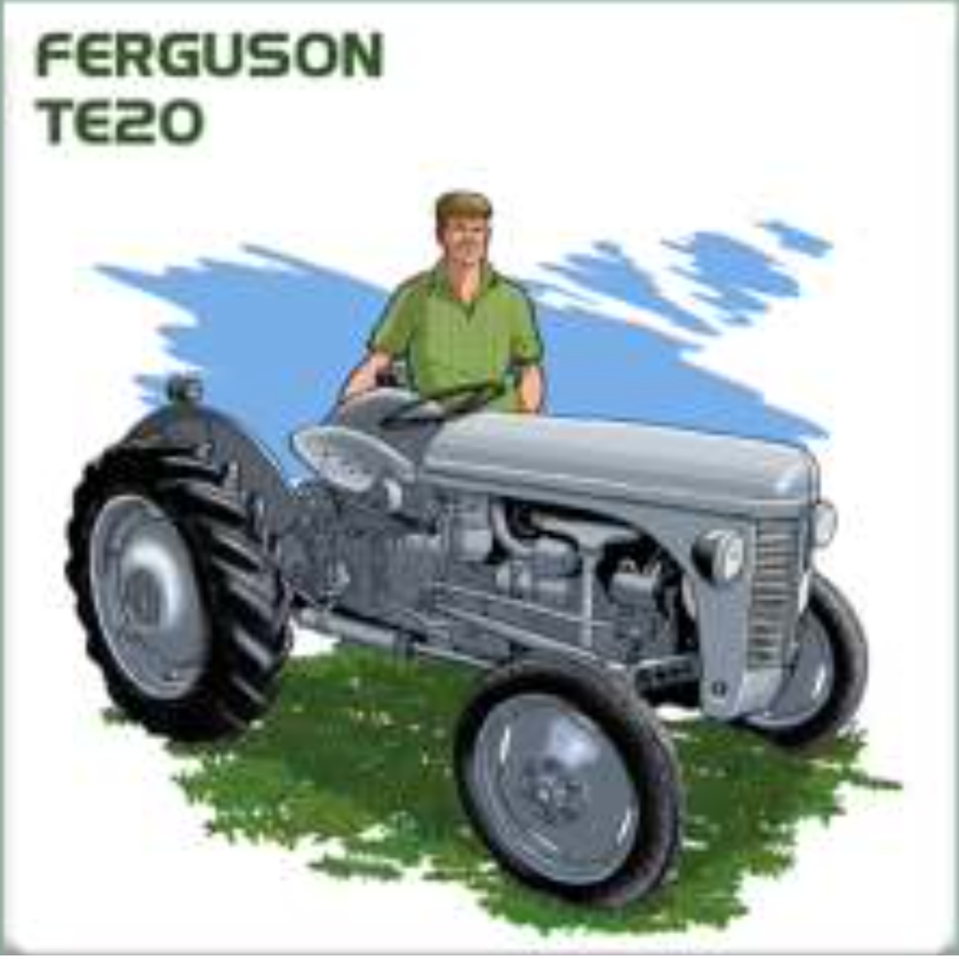 Te20 Pattern Ferguson TE20 Coaster – Cadwyn Cyf