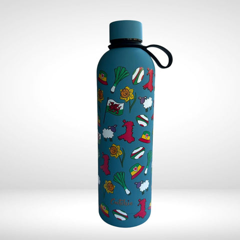 Potel Thermal Patrwm Cymreig - Pinc