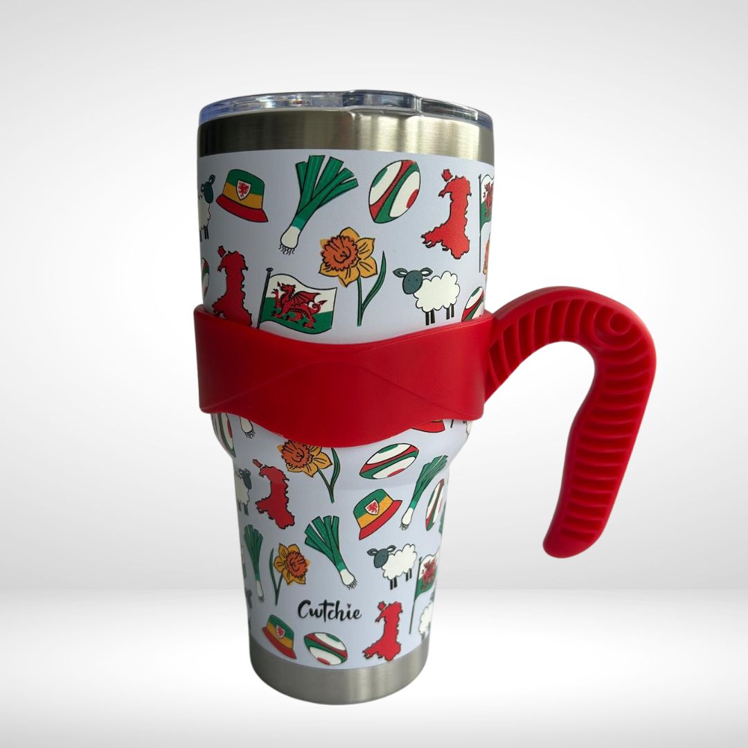 Potel Thermal Patrwm Cymreig - Melyn