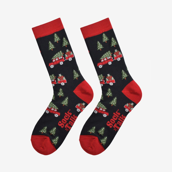 Christmas Tree - Men's Welsh Bamboo Socks