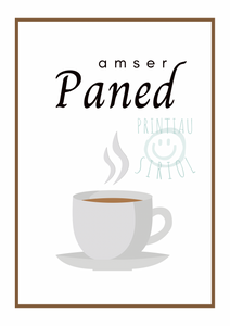 Amser Paned (Cuppa) - Printiau Siriol
