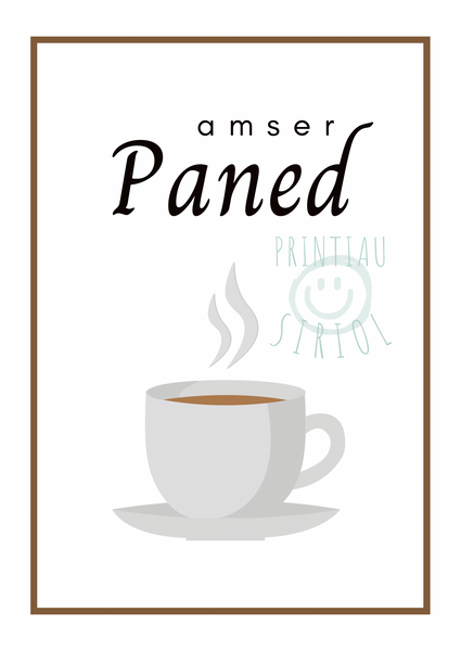 Amser Paned (Cuppa) - Printiau Siriol