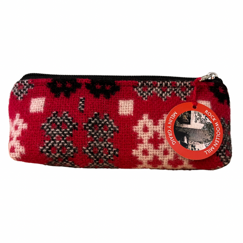 Welsh Tapestry Pencil Case - Red