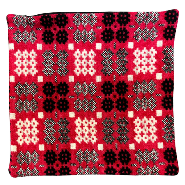 Welsh Tapestry Cushion - Red