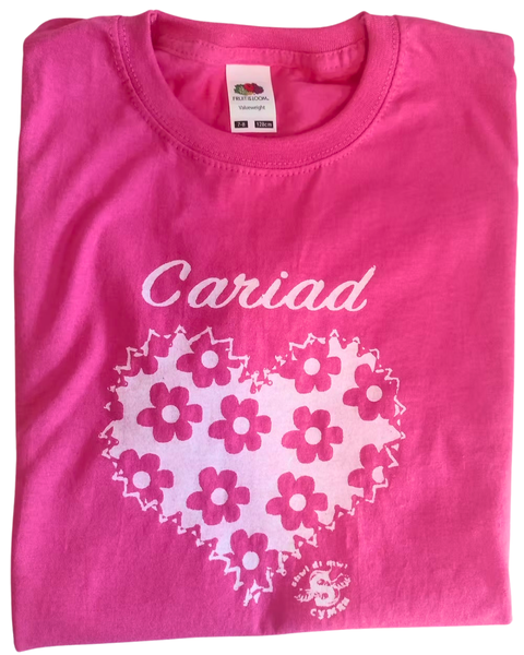 Child's T-Shirt - Cariad (love) - Shwl Di Mwl