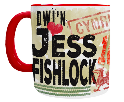 Jess Fishlock Football Welsh Mug - Mugbys