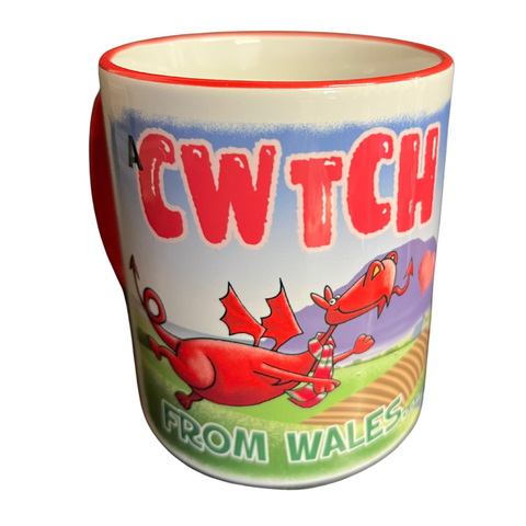 A Cwtch From Wales Flying Dragon Mug - Mugbys