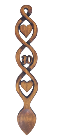 Classical 30th Wedding Anniversary Lovespoon - 021b