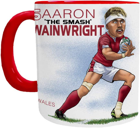 Aaron Wainwright Mug - Wales Rugby Player Mug - Mugbys