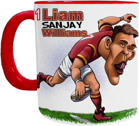 Liam Williams Mug - Wales Rugby Player Mug - Mugbys