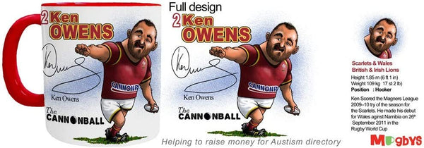 Ken Owens - Wales Rugby Player Mug - Mugbys