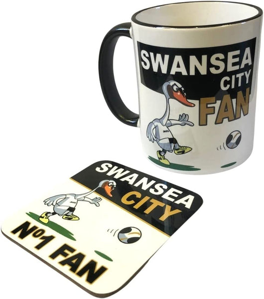 Swansea City A.F.C. Mug and Coaster Set - Mugbys
