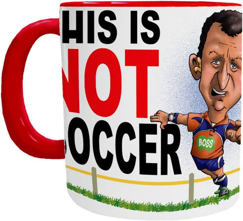 Nigel Owens Mug -"This is NOT Soccer" (english)  - Mugbys