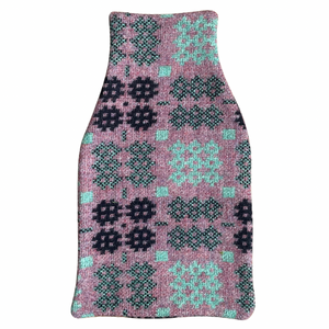 Welsh Tapestry Hot Water Bottle Cover - Pink Amaranth