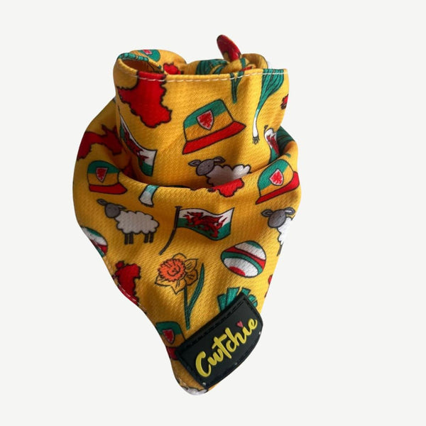 Bandana Ci Patrwm Cymreig - Maint Bach