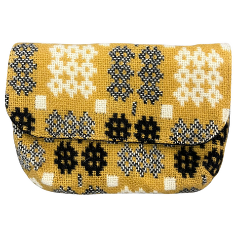Welsh Tapestry Handbag - Mustard Yellow