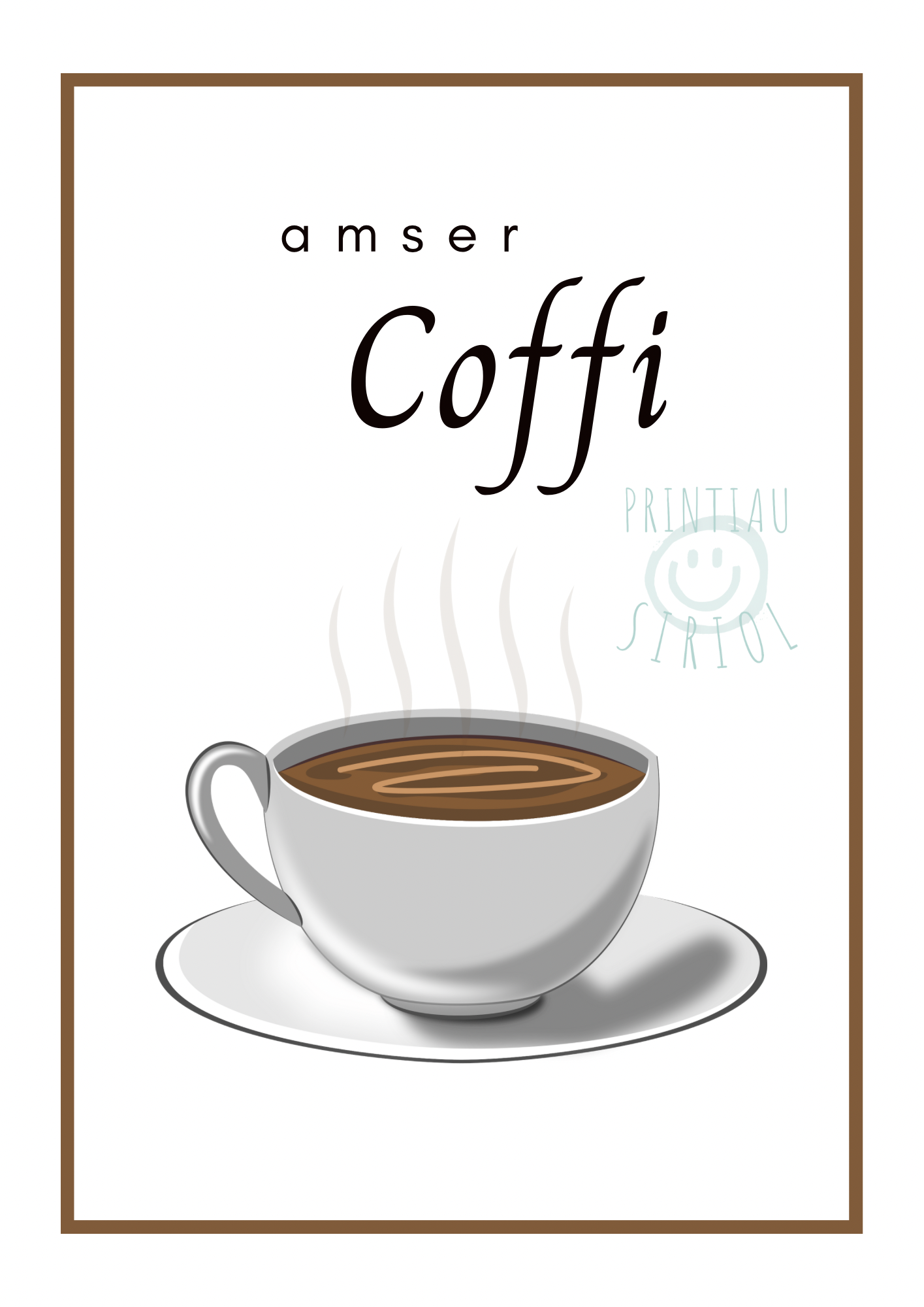 Amser Coffi - Printiau Siriol