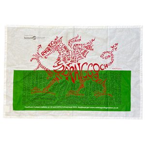 Tenovus Fundraising Tea Towel - Gruff the Doodlegram Dragon