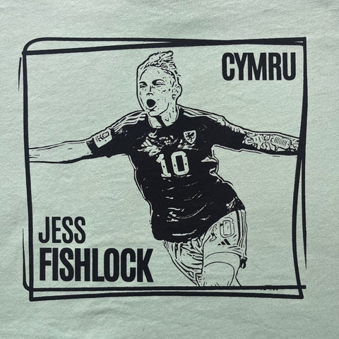 Adult's T-Shirt - Jess Fishlock - Cymru Football