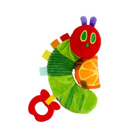 The Very Hungry Caterpillar crinkle toy with orange slice