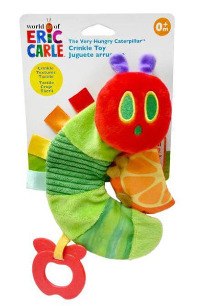 The Very Hungry Caterpillar crinkle toy with orange slice