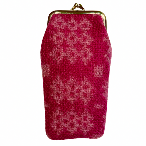 Welsh Tapestry Glasses Case - Pink