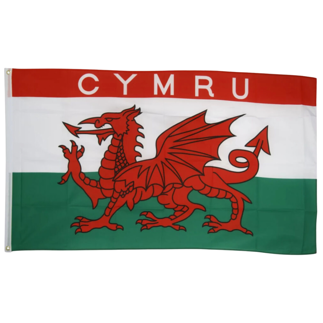 Baner Y Ddraig Goch Cymru 5' x 3'